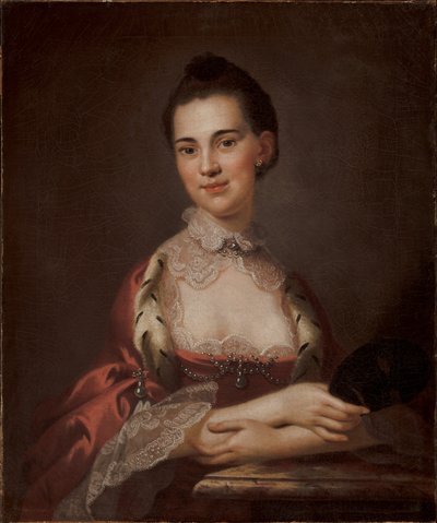 Portrét Anne Gibbes, paní Edward Thomas, 1767 od John Wollaston