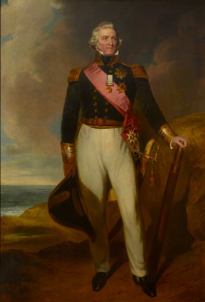 Admirál Sir Philip Durham (olej na plátně) od John Wood