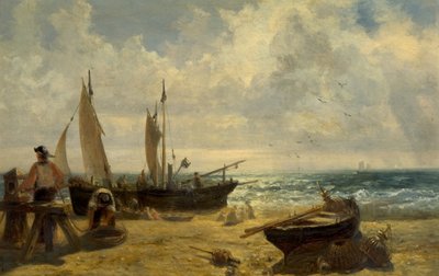 Pobřežní scéna od John Wright Oakes
