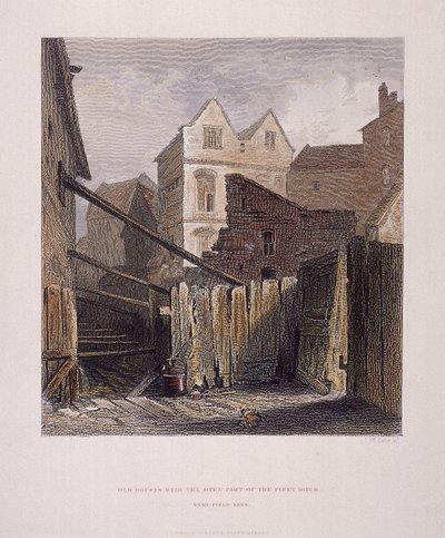 Fleet River, Londýn, 1851 od John Wykeham Archer
