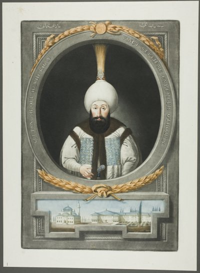 Abdul Hamid Khan z Portrétů tureckých císařů od John Young