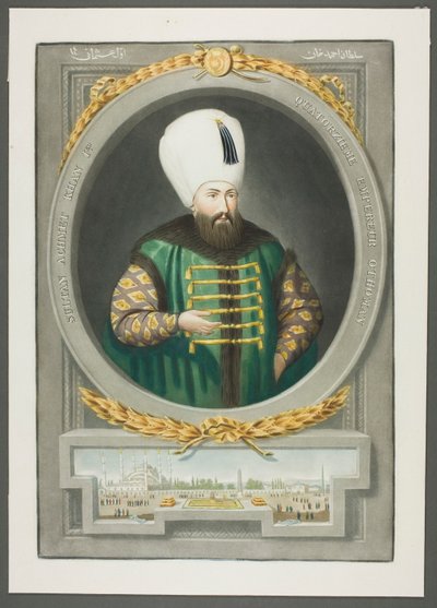 Achmet Kahn I, z Portrétů tureckých císařů od John Young