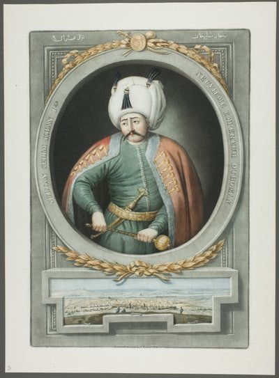 Selim Kahn I, z Portrétů tureckých císařů od John Young