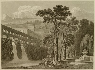 Alexander a Diogenes, vyrytý Edward Francis Finden (1791-1857) od John after Martin