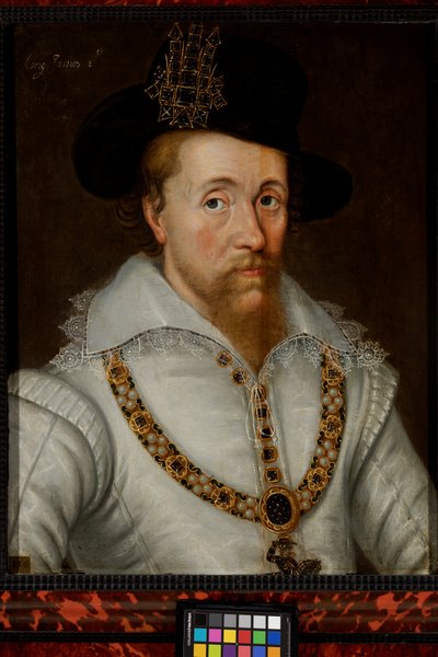 Jakub I. a VI. (1556–1625) od John de the Elder (studio of) Critz