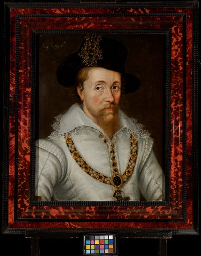 Jakub I. a VI. (1556–1625) od John de the Elder (studio of) Critz