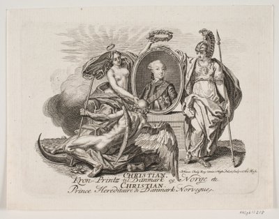 Christian VII jako korunní princ od Jonas Haas