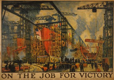 Na cestě za vítězstvím, 1918 od Jonas Lie