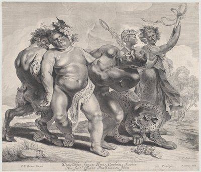 Bakchovo opilství, 1630-57., 1630-57. od Jonas Suyderhoef