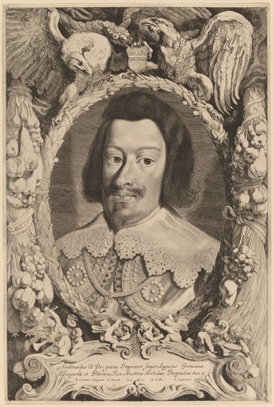 Císař Ferdinand III od Jonas Suyderhoff after Pieter Claesz Soutman