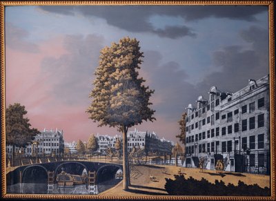 Pohled na Herengracht s výhledem na Binnenamstel a Nieuwe Herengracht, Amsterdam, 1776 od Jonas Zeuner