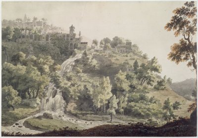 Tivoli: Pohled na vilu Maecenas, 1858 od Jonathan Skelton