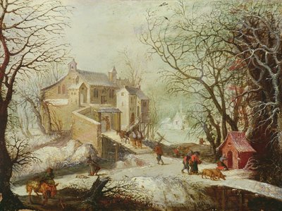 Zimní krajina od Joos or Josse de Momper