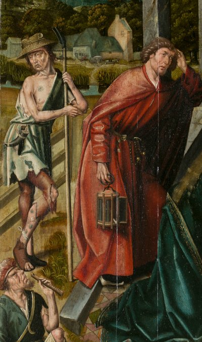 Triptych Betlém, cca 1540 (malba na dřevě) od Joos van (attr. to) Cleve