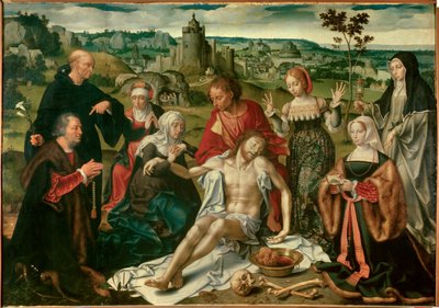 Oltářní obraz zneuctění Krista. Nizozemská malba od Joose Van Cleve (1485-1540) od Joos van Cleve