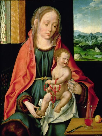 Panna s dítětem, 1530 (deska) od Joos van Cleve