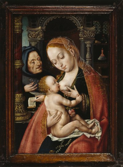 Svatá rodina, asi 1523-1530. od Joos van Cleve Circle of .