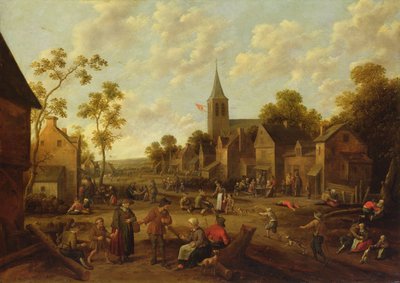Kermesse, 1658 (olej na dubovém panelu) od Joost Cornelisz. Droochsloot