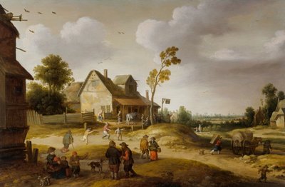 Vesnická scéna od Joost Cornelisz. Droochsloot