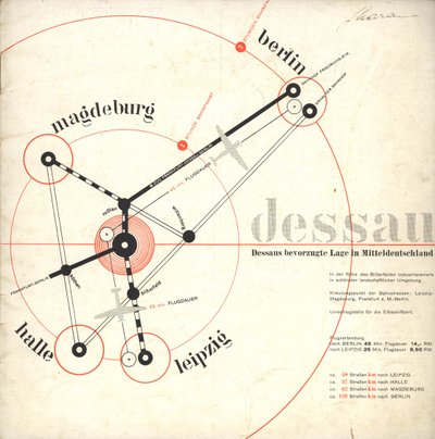 Dessau: Na půdě staré kultury, 1931. od Joost Schmidt