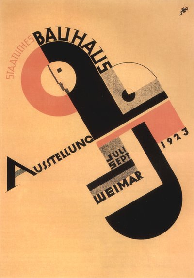 Výstava Bauhaus reklama ve Výmaru od Joost Schmidt