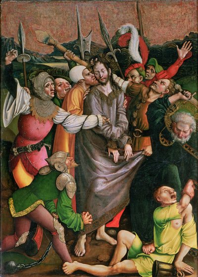 Kristus zatčen v Getsemanské zahradě (panel) od Jorg I Breu