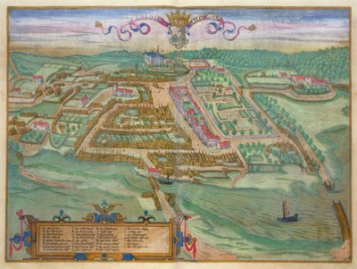 Colding, z „Civitates Orbis Terrarum“ od Georga Brauna (1541-1622) a Franse Hogenburga (1535-90), kolem 1572 (barevná rytina) od Joris (after) Hoefnagel