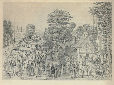 Svatební slavnost v Bermondsey, 1590, 1920 od Joris Hoefnagel