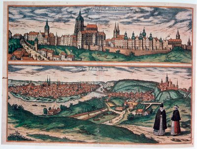 Pohled na Prahu, c1572 od Joris Hoefnagel