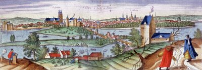 View of Tours, n. 1561 (kaiverrus) od Joris Hoefnagel