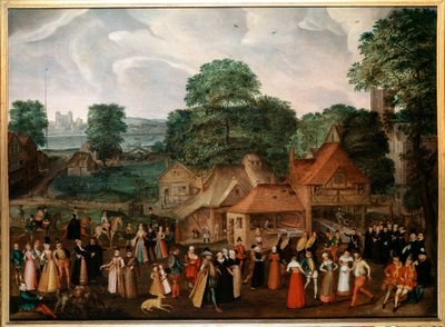 Svatební hostina v Berdmondsey Obraz od Georgese Hoefnagela (1542-1601) (ec.engl.) 1600 Soukromá sbírka od Joris Hoefnagel