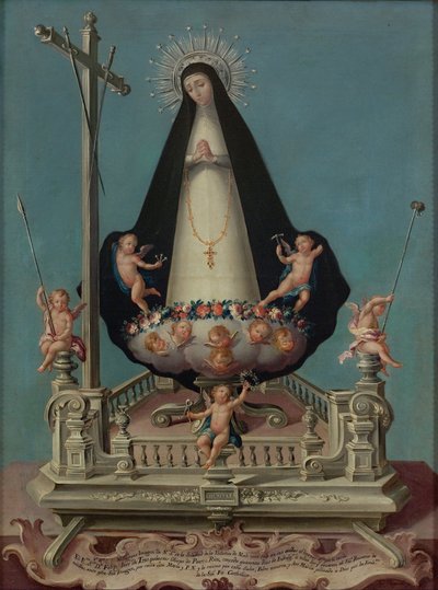 Panna Marie Samotřetí z kláštera Mínimos de la Victoria od José Campeche