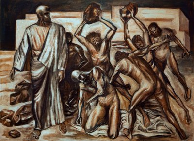 Umučení svatého Štěpána od José Clemente Orozco