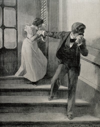 Smutné sbohem. 1900 (kresba) od José García Ramos