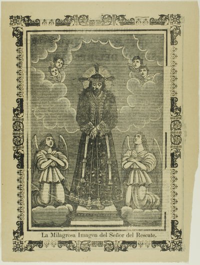 Zázračný obraz našeho Spasitele (The Miraculous Image of Our Savior) od José Guadalupe Posada