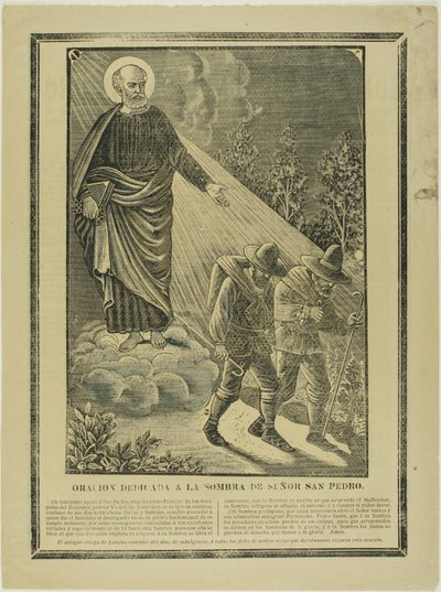 Modlitba věnovaná stínu svatého Petra od José Guadalupe Posada