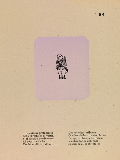 Namyšlená koketa od José Guadalupe Posada
