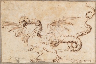 Studie draka, 20. léta 17. století. od José Ribera de