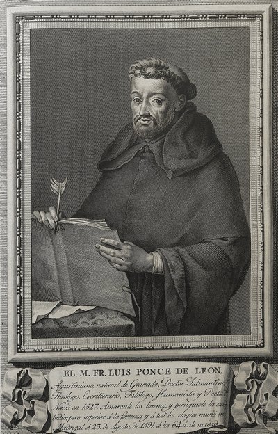 Barcelon, Juan (1739-1801). Portrét Fray Luise de Leon. 1791. (36 x 23