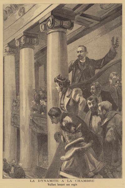 Anarchistický bombový útok na francouzskou poslaneckou sněmovnu od Jose Belon