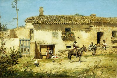 Španělská farma od Jose Benlliure y Gil