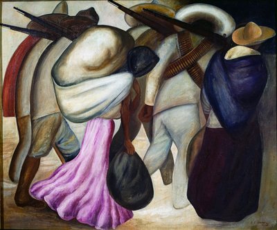 Vojáci Vojáci. obraz od Jose Clemente Orozca (1883-1949) 1926 Mexico City, Muzeum moderního umění od José Clemente Orozco