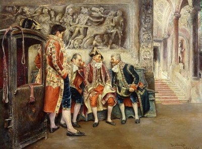 Čekání na jeho Eminenci, 1902 od Jose Gallegos Arnosa