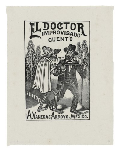 The Impromptu Doctor Tale, c.1888-1913, tištěno 1942 (rytina) od José Guadalupe Posada