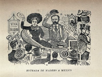 Vstup Madera do Mexika od José Guadalupe Posada
