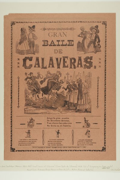 Großer Ball der Calaveras od José Guadalupe Posada