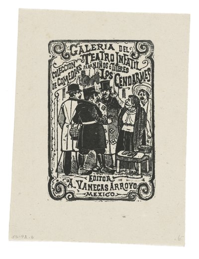 Los Gendarmes (rytina) od José Guadalupe Posada