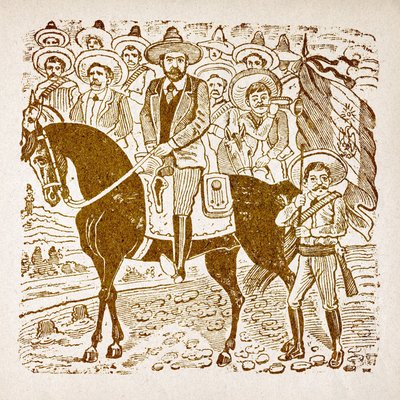 Mexiko, mexická revoluce od Jose Guadalupe Posada