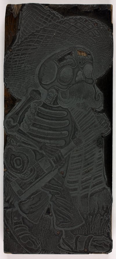 Tiskový štoček pro Calaveru mas, č. 2 od José Guadalupe Posada