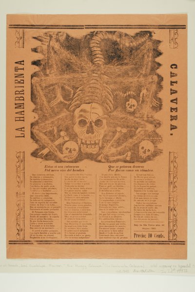 Die verhungernde Calavera od José Guadalupe Posada
